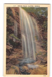 Clayton Georgia GA Postcard 1930-1950 Stecoa Falls