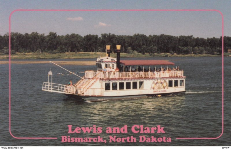 BISMARCK , North Dakota , 50-60s ; Lewis & Clark River Boat