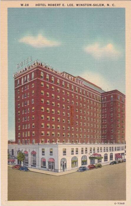 North Carolina Wintston Salem Hotel Robert E Lee