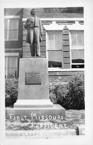 G57/ Plattsburg Missouri RPPC Postcard c40s First Missouri President