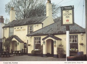 Crown Inn Everton Pub Inn Hampshire Postcard