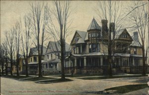 Fremont OH Birchard Avenue West Residences c1910 Vintage Postcard