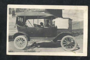 RPPC FORD MODEL T AUTOMOBILE CAR VINTAGE REAL PHOTO POSTCARD