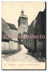 Postcard Old Vezelay The Tower Of The Old Clock