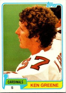 1981 Topps Football Card Ken Greene St Louis Cardinals sk60130