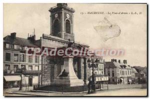 Old Postcard Maubeuge Place DArmes