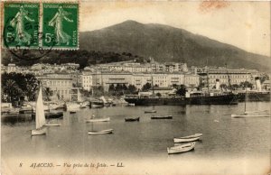 CPA CORSE - AJACCIO - Vue prise de la Jetée (710250)