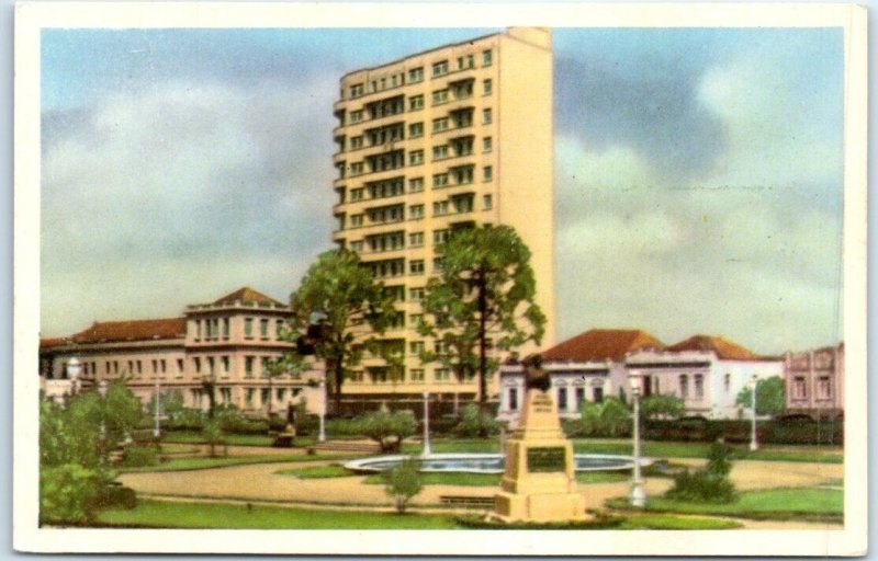 Postcard - Santos Andrade Square - Curitiba, Brazil 