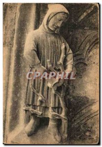 Postcard Old Cathedral Chartres March size his vineyard