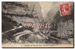 Postcard Old Entree du Val du Fier Bridge Matz