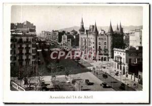 Postcard Modern Barcelona Avenida del14de abril