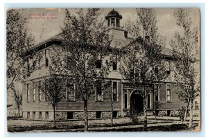 Public School Parkston South Dakota 1910 RPPC Real Photo Vintage Postcard 
