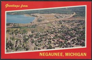Greetings From Negaunee,MI Postcard