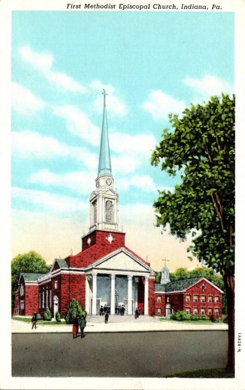 Pennsylvania Indiana First Methodist Church 1946 Curteich