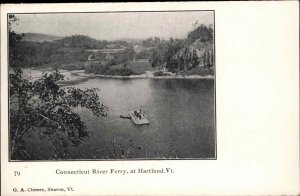 Hartland Vermont VT Connecticut River Ferry c1910 Vintage Postcard