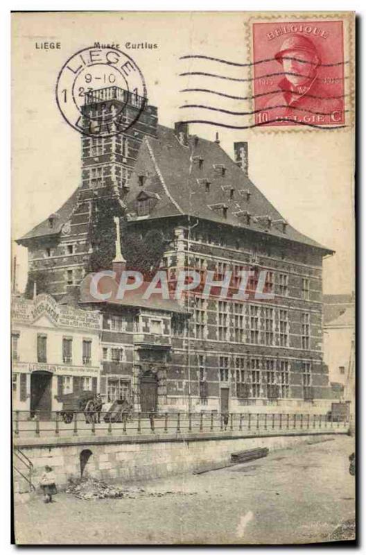 Old Postcard Liege Musee Curtius