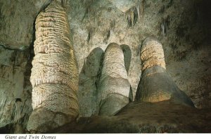 Vintage Postcard Giant and Twin Domes Rock Carlsbad Caverns National Park NM