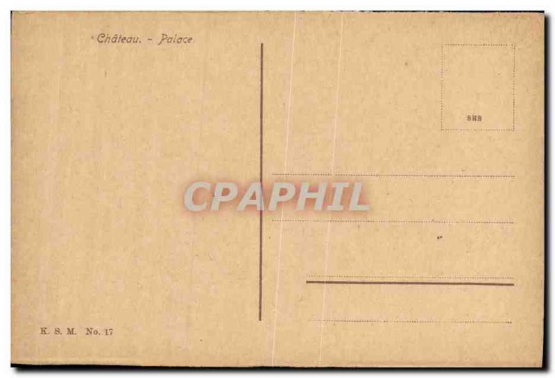 Old Postcard Chateau Wiesbaden