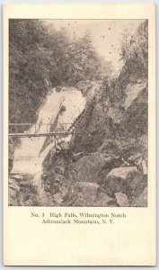 High Falls Wilmington Notch Adirondack Mountains NY Vintage Postcard