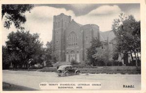 Bloomfield Nebraska First Evangelical Lutheran Church Antique Postcard K18255 