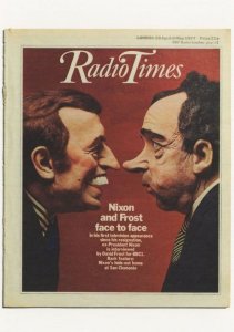 Radio Times USA President Nixon Spitting Image Comic Postcard