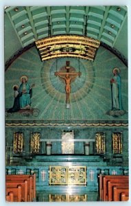 EMMITSBURG, Maryland MD ~ Chapel SETON SHRINE CENTER Interior 1975  Postcard