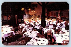 Fort Wayne Indiana IN Postcard English Terrace Restaurant Interior 1951 Vintage