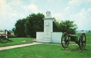 Postcard Harrisburg Battle Monument Tupelo Mississippi