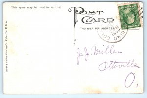 Overland Automobile Motor Car Advertising Postcard Rock Creek Park 1909