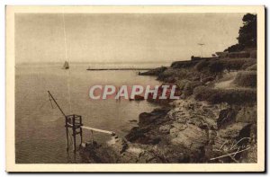 Old Postcard Pornic Rocks Around The Noveillard