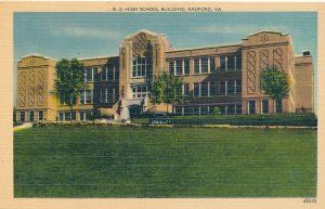 Radford VA, Virginia - The High School Building - Linen