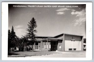 Mendenhall Presbyterian Church, East Grand Forks MN, 1960 Real Photo RP Postcard