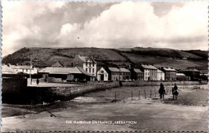 Wales The Harbour Entrance Aberaeron Vintage RPPC C004