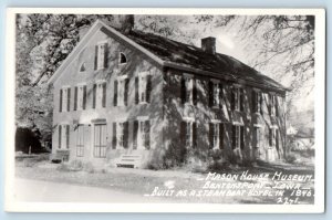 Bentonsport Iowa IA Postcard RPPC Photo Mason House Museum Steamboat Hotel 1960