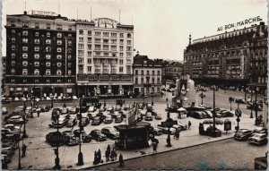 Belgium Brussels Bruxelles Place Rogier Vintage RPPC C083