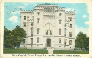 Baton Rouge Louisiana State Capitol White Border Postmarked 1923 Desoto Station