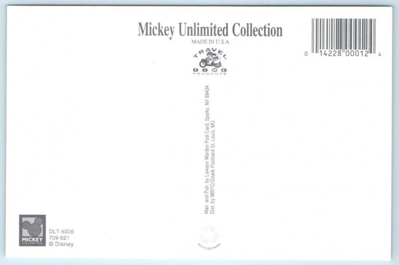 3 Postcards BRANSON, MO ~ Railroad MICKEY MOUSE Fishing Lumberjack 4x6 Disney