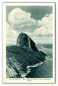 Rear View Sugar Loaf Mountain Rio De Janeiro Brazil UNP WB Postcard V20