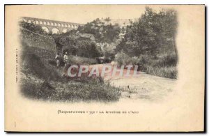 Old Postcard Roquefavour La Riviere de l'Arc