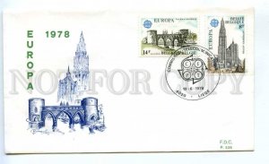 418876 BELGIUM 1978 year Europa CEPT First Day COVER