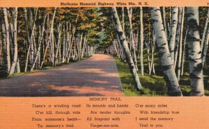Vintage Postcard Shelburne Memorial Highway White Mountains New Hampshire NH
