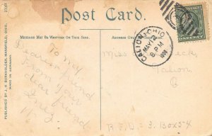 LPS93 Mansfield Ohio OH Postcard Reformatory Boathouse