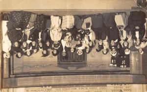 Theatre Stage Women Sitting Real Photo Antique Postcard K82969