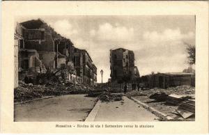 CPA Messina Rovine di via I Settembre verso la stazione ITALY (800744)