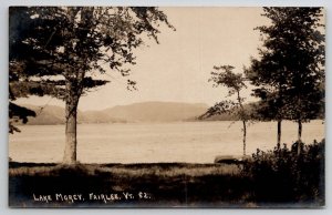 RPPC Fairlee VT Lake Morey Real Photo Eastern Illustrating Co Postcard P22