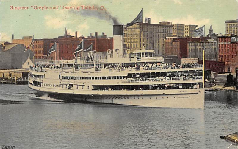 Greyhound River Steamship Ferry Boat Ship 