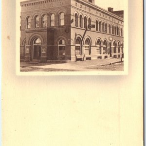 c1900s UDB Unknown First National Bank Brais Tailor Downtown Litho Photo PC A137