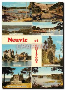 Postcard Modern Neuvic Correze
