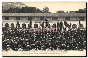 Postcard Old Boat Funerals of the victims of the earth & # 39explosion Libert...