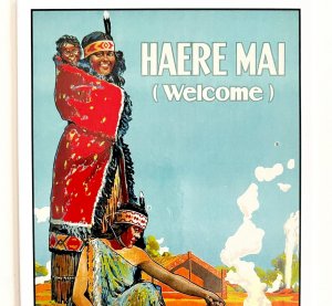 New Zealand Haere Mai Postcard Oceania Unused Unposted Poster Reprint E59